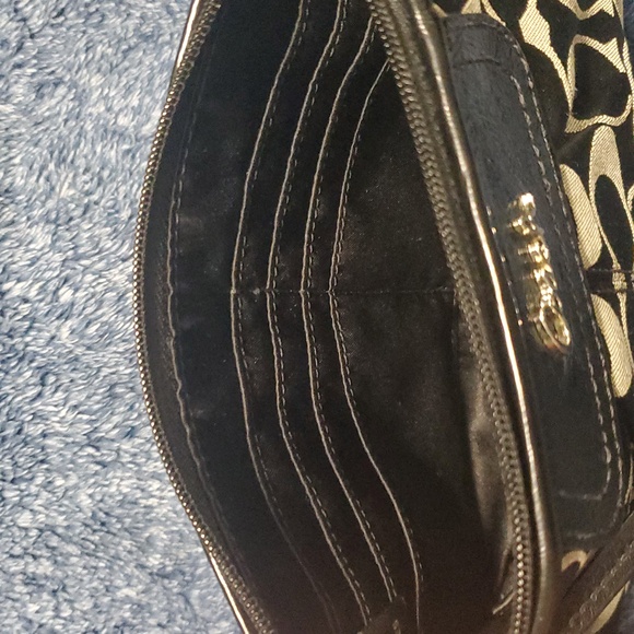 Coach Monogram Black and Gray Wristlet - Picture 5 of 9